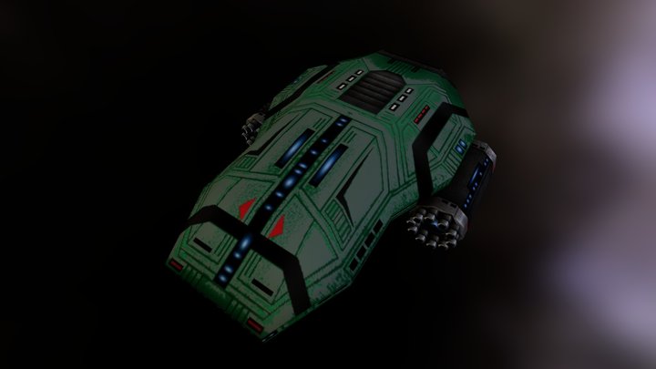 OGRON HULK CLASS IX DESTROYER 3D Model
