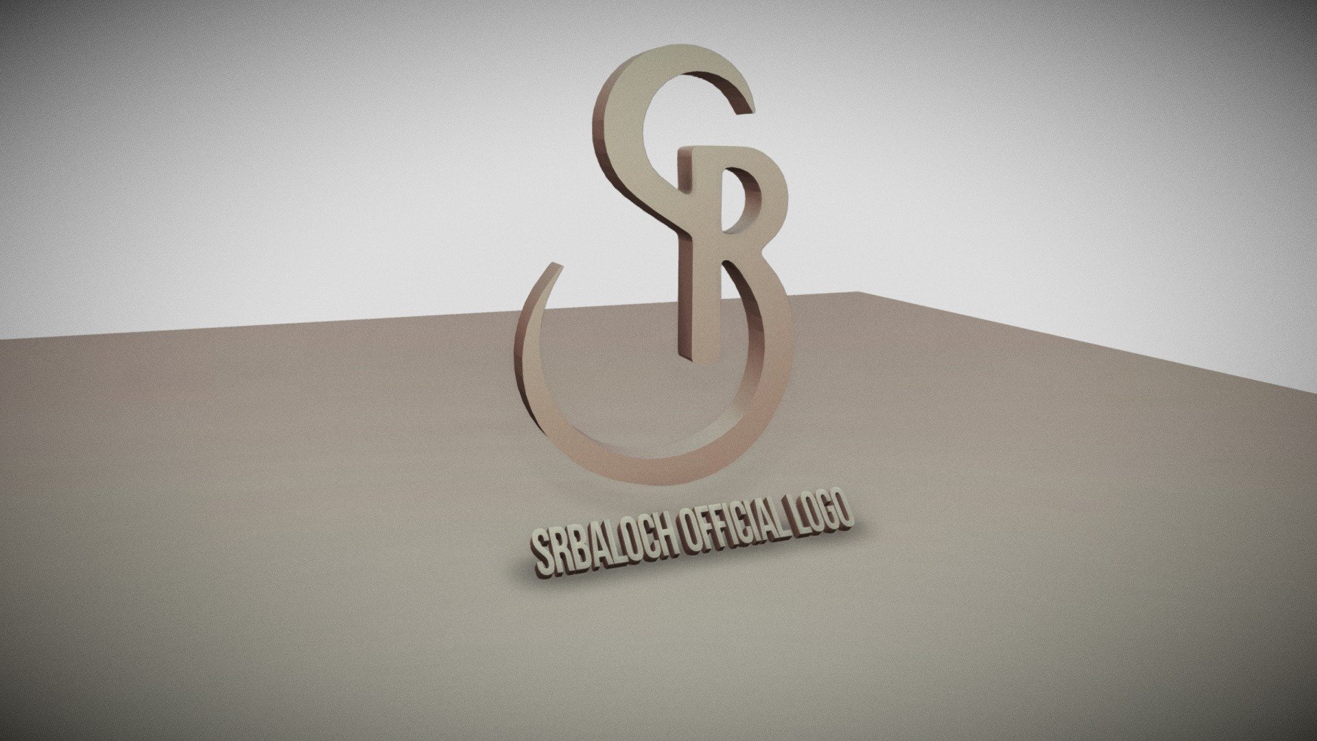 SR 3D Logo - 3D model by SRBaloch (@srbalochrehmat) [ecb1d73] - Sketchfab