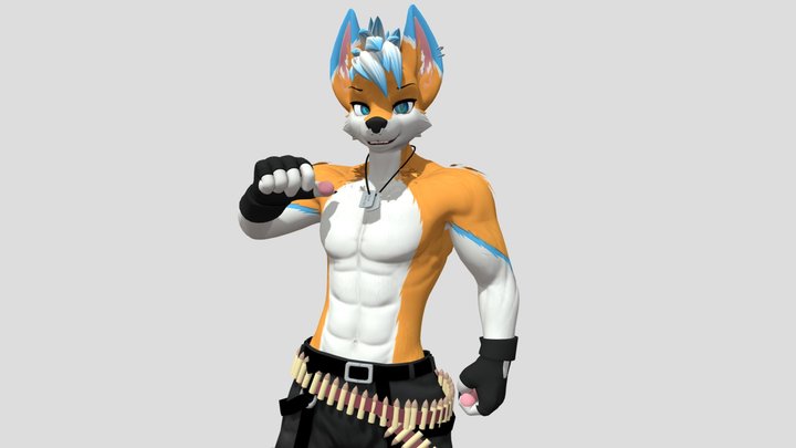 Acid Fox VRChat commission 3D Model