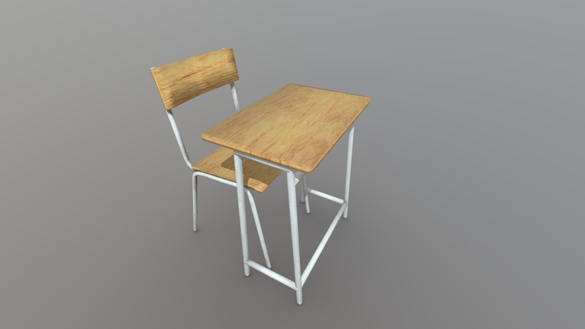 School Char and Desk