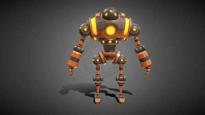 Mecha-bot RZ-90 3D Model