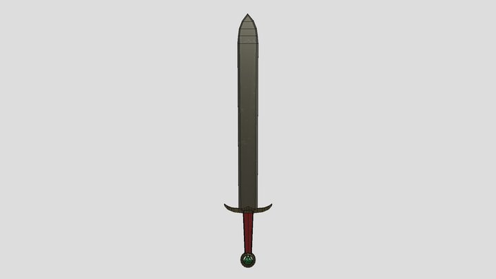 Stylized Viking Sword for F.O.T.A 3D Model