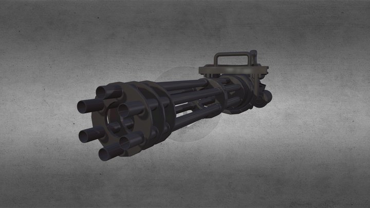 Gatling Gun 3D Model
