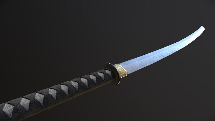 Game Res Katana 3D Model