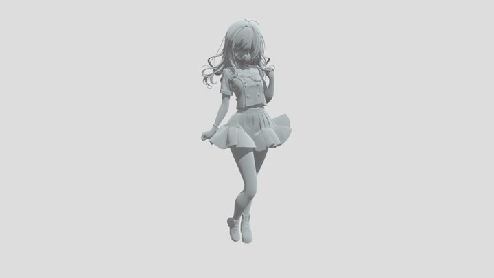 夜の女子高生 3D Model