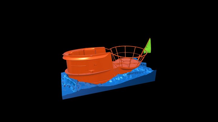 Uboat water guide 3D Model