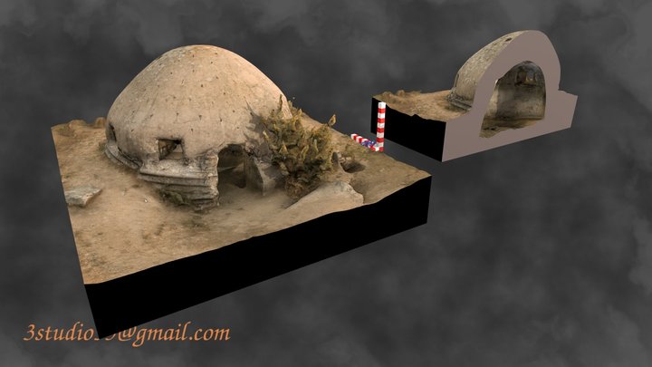 Bunker type "Egg" Brunete 3D Model