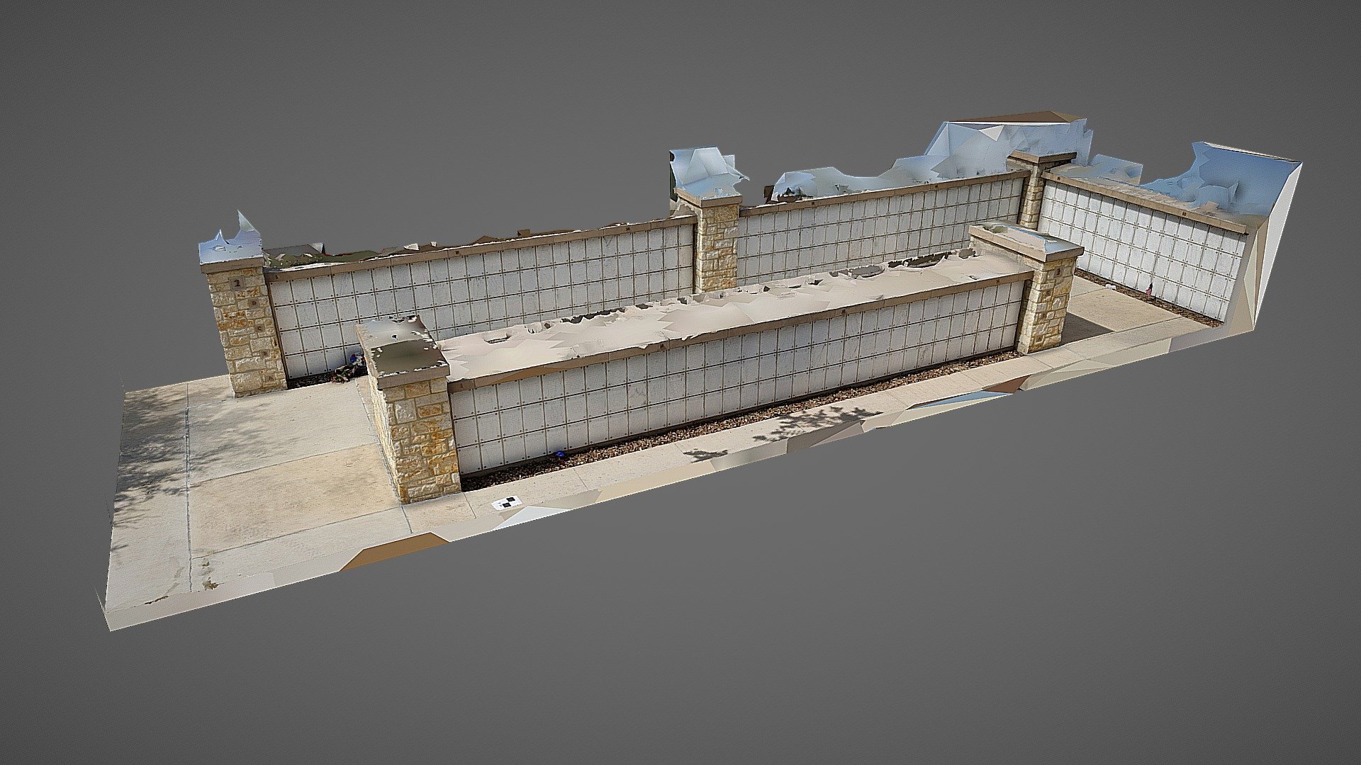 Fort Sam Houston NC Columbarium Mesh Demo