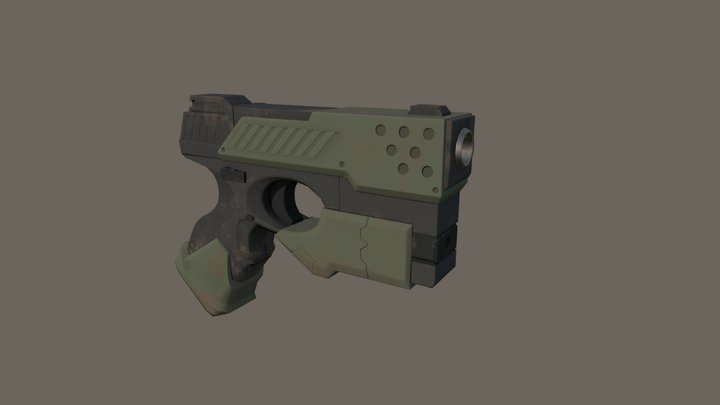 Combat pistol model 60 3D Model