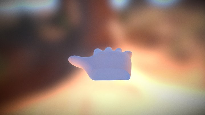 Human Hand Model (Untextured) 3D Model