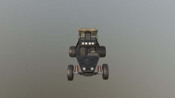 Off-Road Military Style Dune Buggy 3D Model