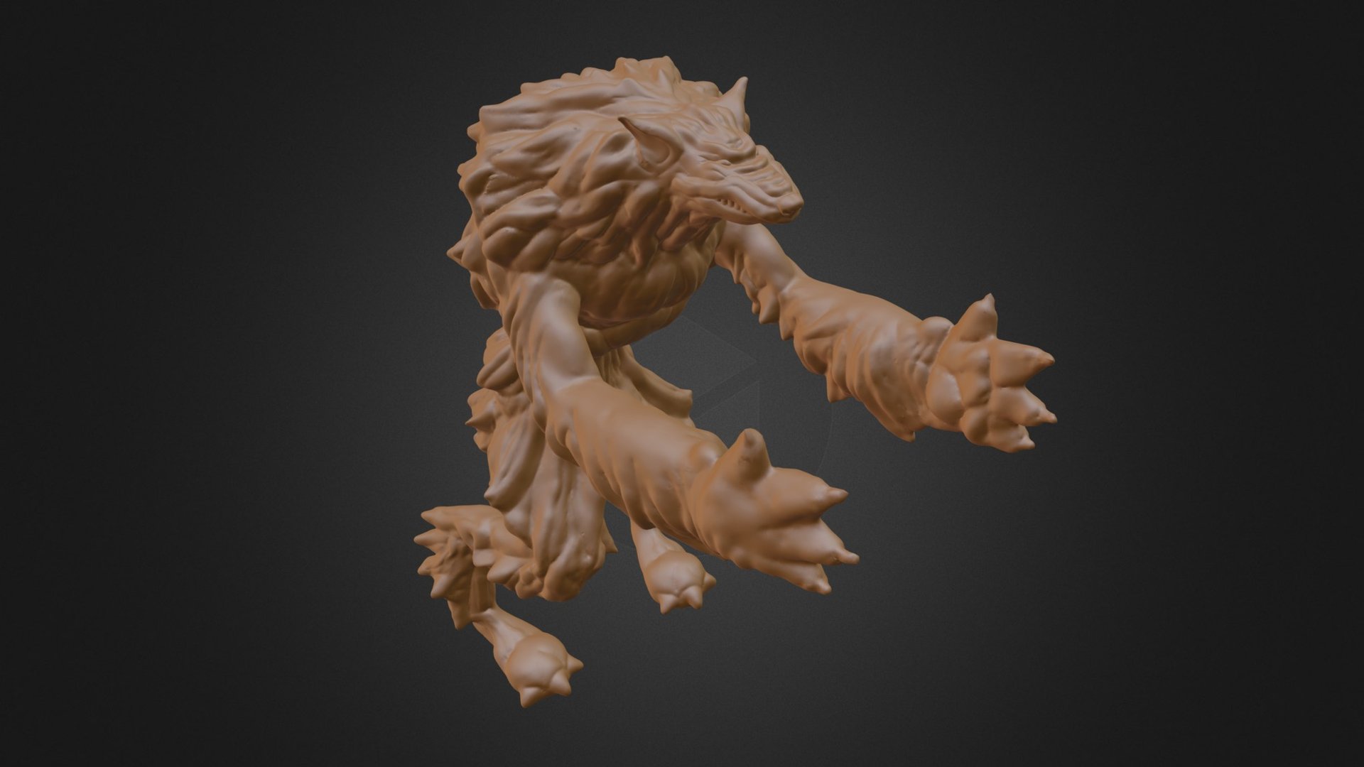 WolfMan (inspired by Ralph from Rampage)