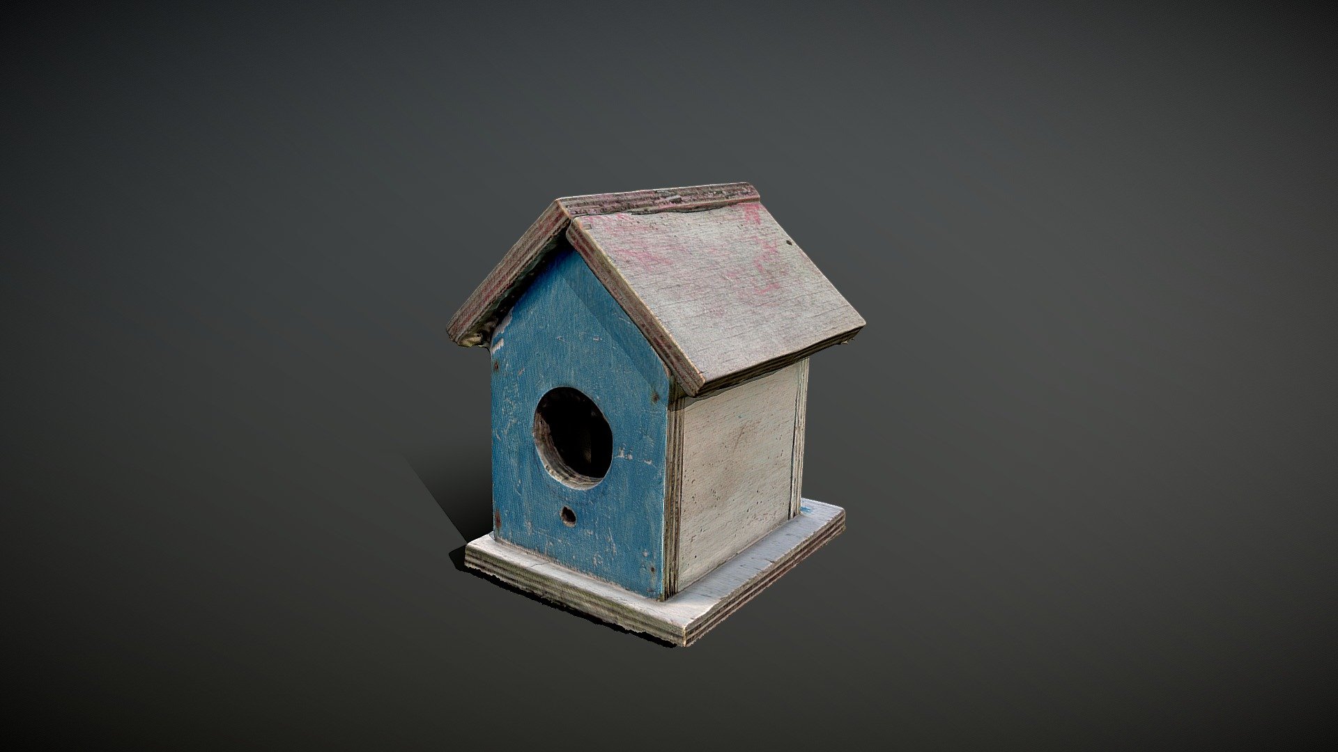 Wooden bird house