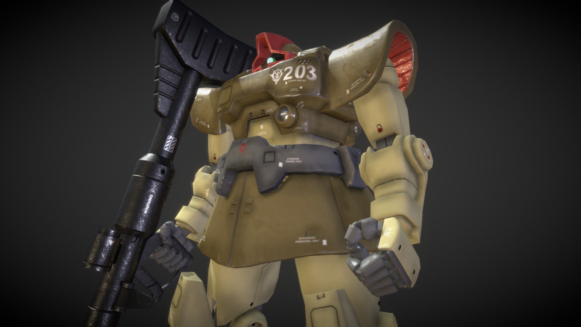 MS-09 Dom - 3D model by tygermask [ecbdc53] - Sketchfab