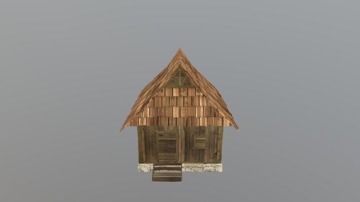 Wooden Cabin Fbx 3D Model