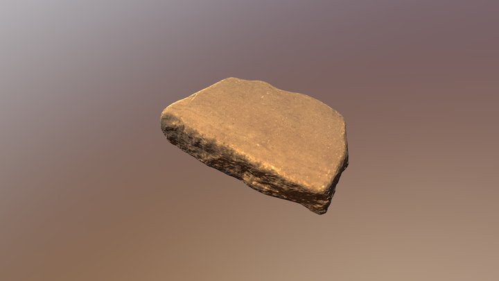 Pietra levigata dal mare 3D Model