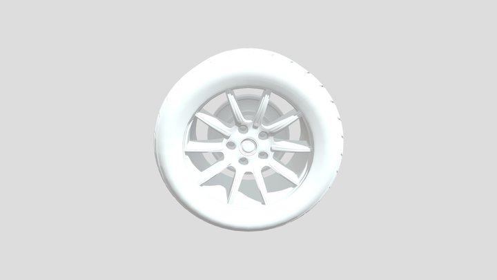 Tyre high poly 3D Model