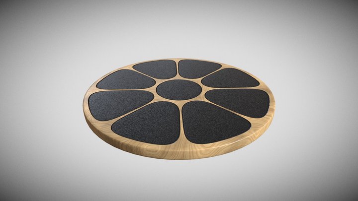 Round Balance Board with Griptape