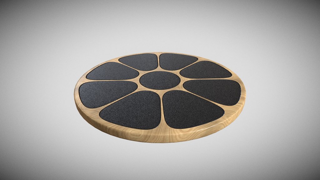 Round Balance Board with Griptape