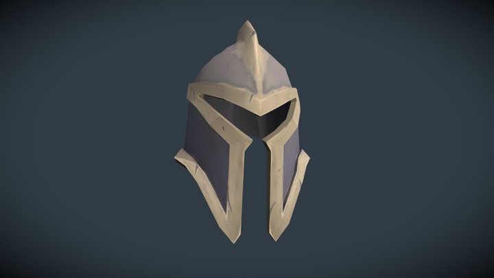 Fantasy Helmet Low Poly 3D Model