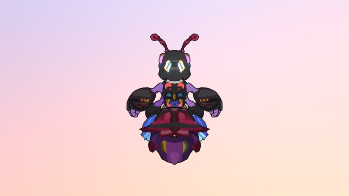 Ant coloring 3D Model