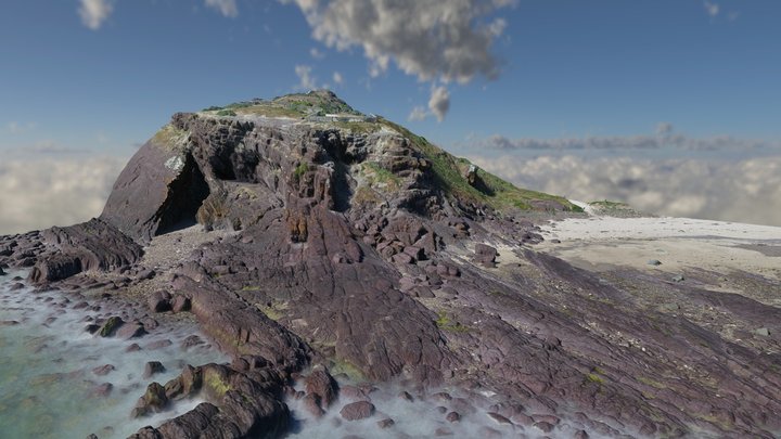 Hallett Cove - Black Cliff folds 3D Model