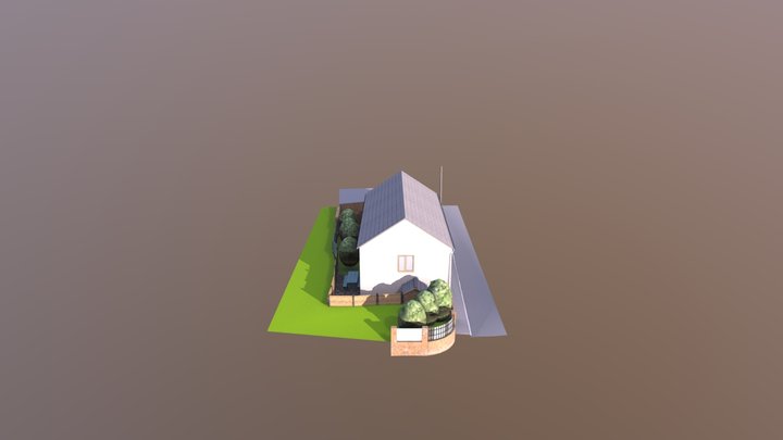 Summer House Lane 3D Model
