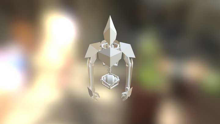 Rigged Semi-Realistic Robot 3D Model