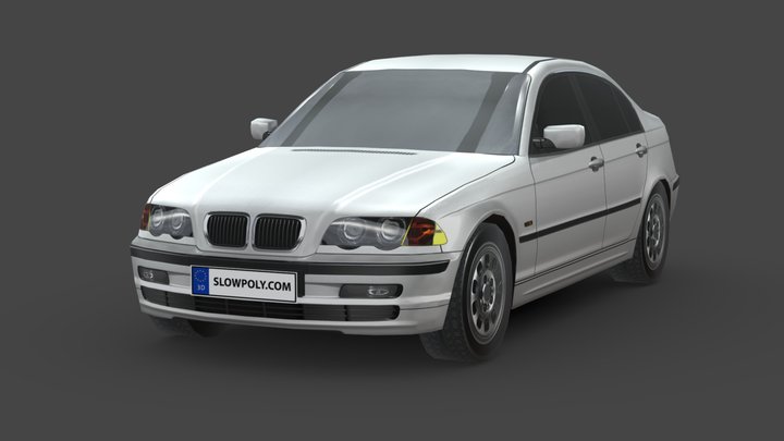 BMW E46 1998 3D Model