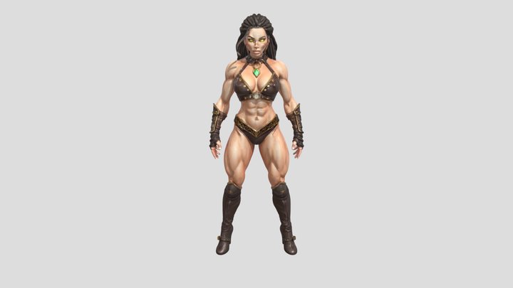 Warrior of the Wilds 3D Model