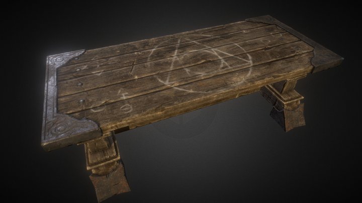 Alchemy Table - game model 3D Model