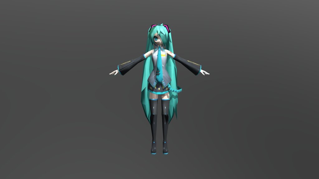 Stylized Miku - Tired Version