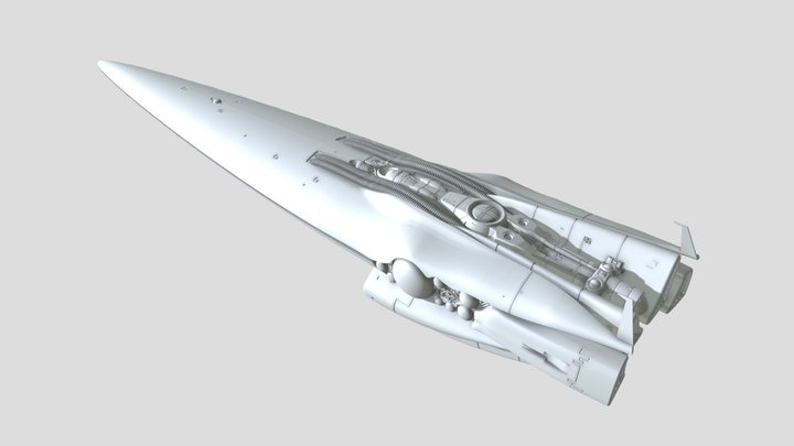 帝国軍総旗艦 ブリュンヒルト 3D Model