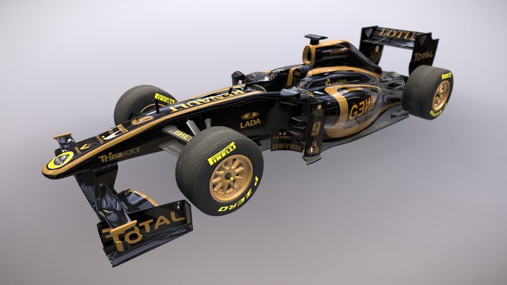 Lotus Renault F1 Car (FREE DOWNLOAD) 3D Model