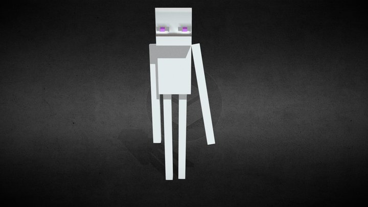 Angry Enderman 3D Model