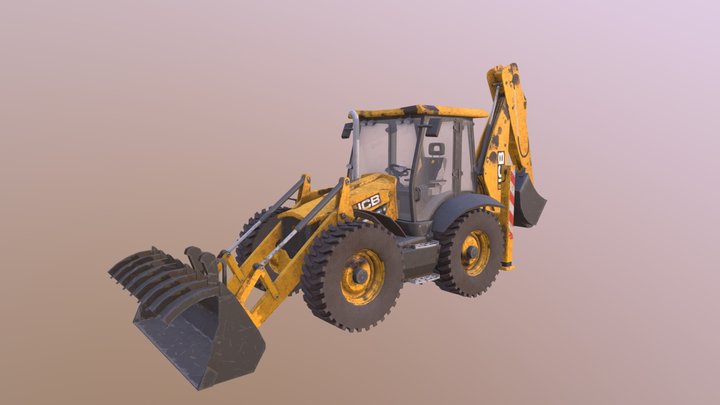 Backhoe 3D Model