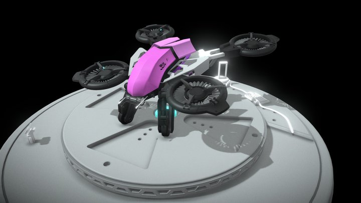 Drone by tetra 3D Model