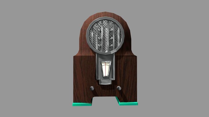 Old Radio 3D Model