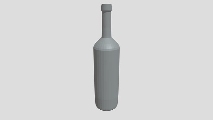 Bottle of wine 3D Model