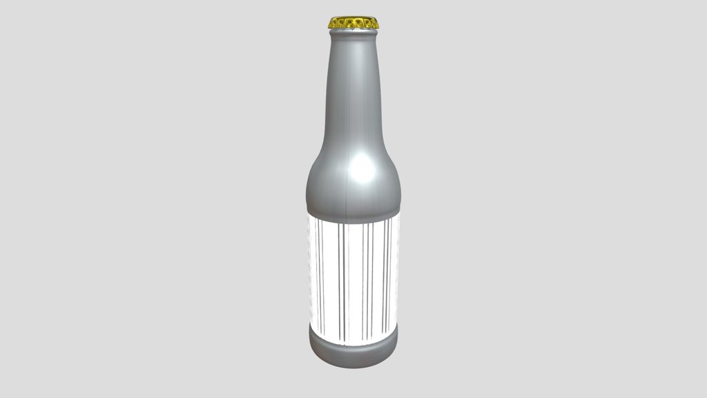 Blue Hen Beer Bottle