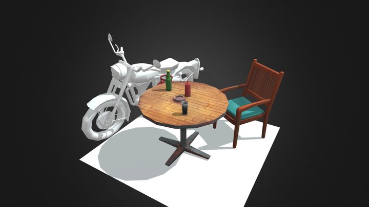DAE 5 Finished props - By The Ocean 3D Model