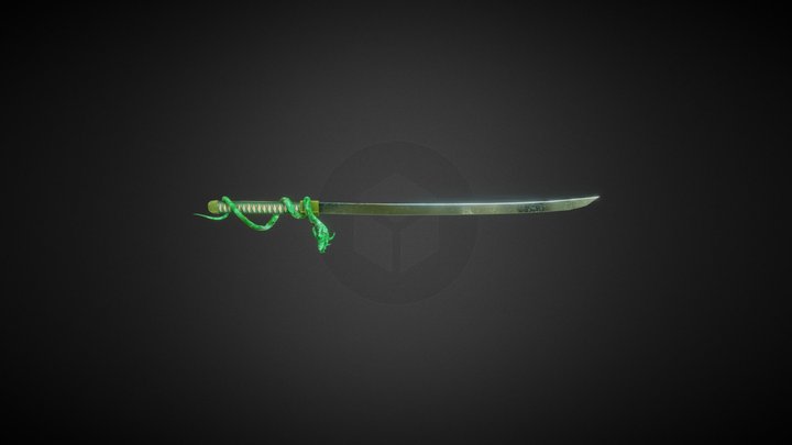 Emerald Dragon Sword 3D Model