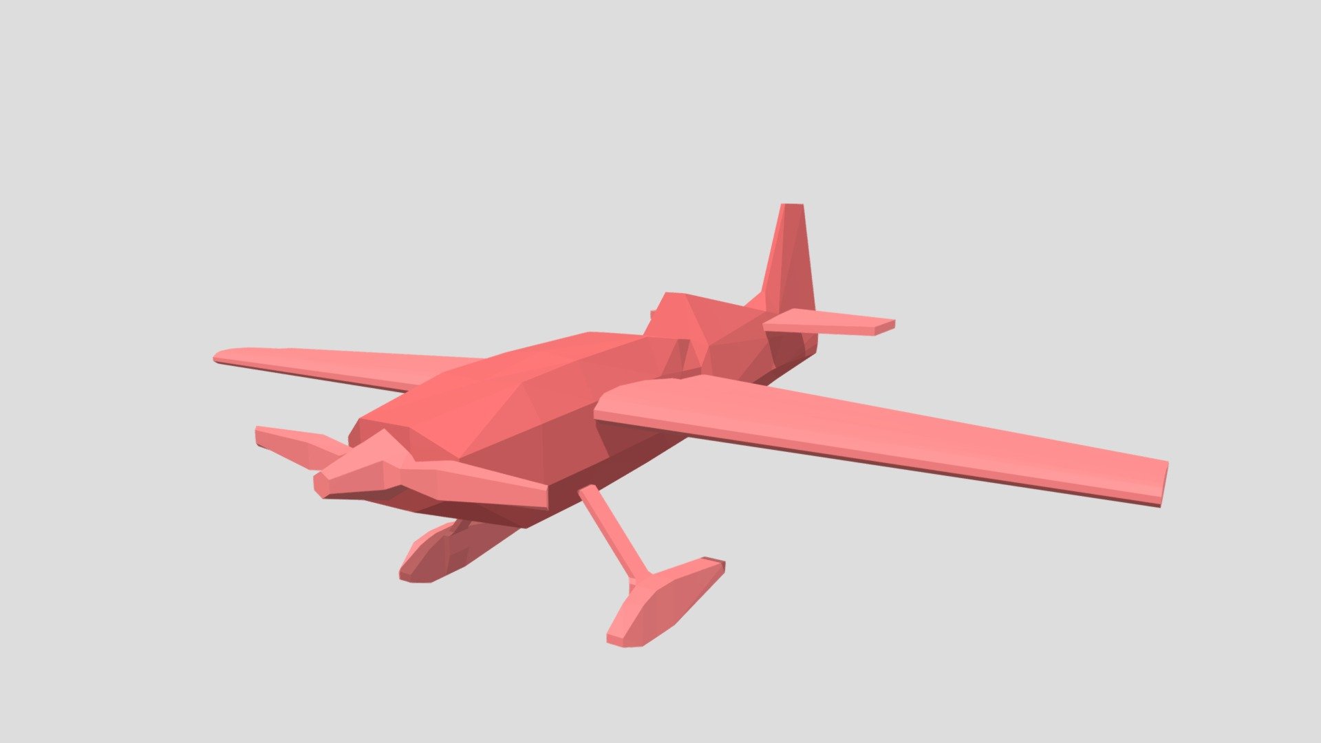 Low Poly Plane - Download Free 3D Model By Grandilex [ecce5ab] - Sketchfab