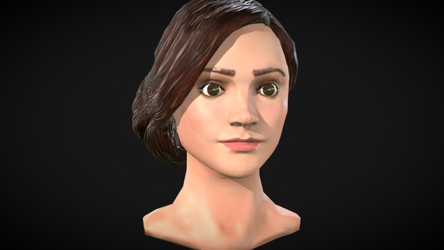 Jenna Coleman Bust 3D Model