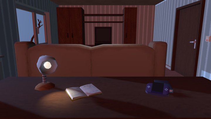 Lights Out Livingroom 3D Model