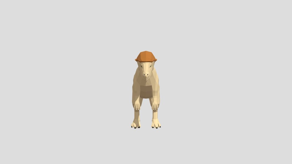 Low Poly Pachycephalosaurus