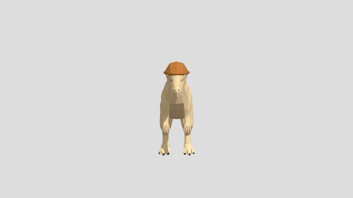 Low Poly Pachycephalosaurus – Modello 3D gratuito STL