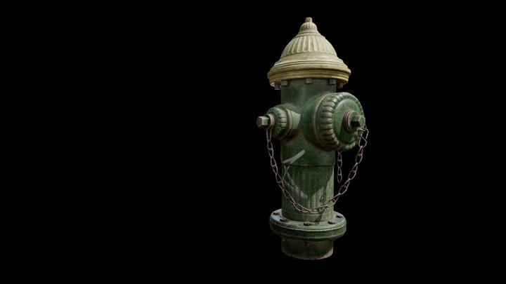 Hydrant_ Low_Poly 3D Model