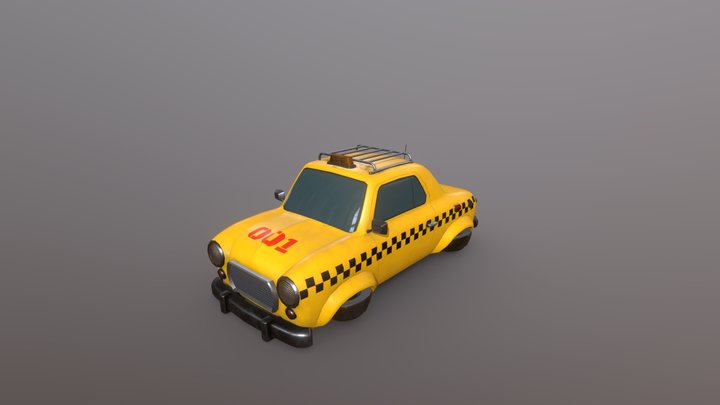 Hover Taxi 3D Model