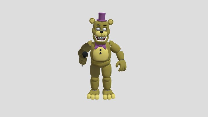 Image To Stl.com_ Fredbear 3D Model